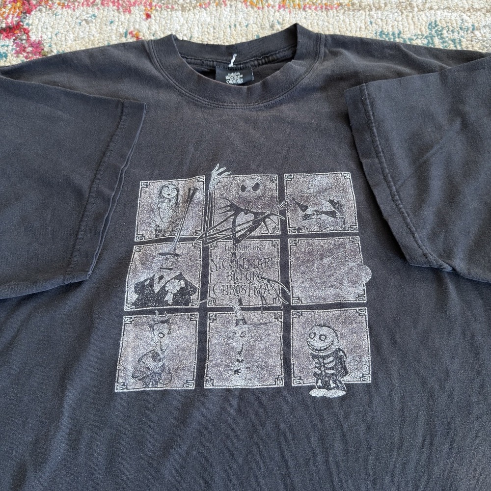Vintage Y2K Tim Burton's The Nightmare Before Christmas T-Shirt XL Giant Tag